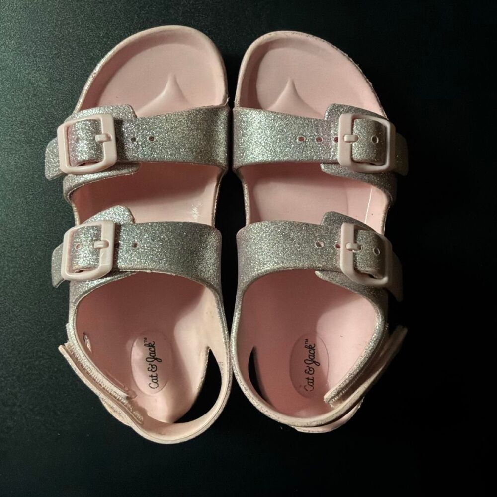 Cat-jack Women's Pink and Silver Sandals